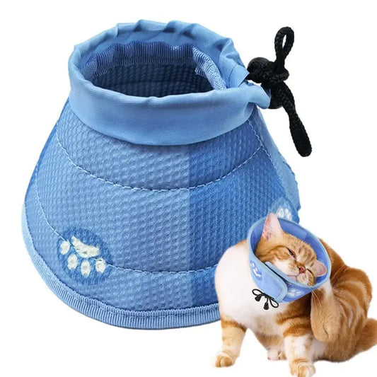 Cat Elizabethan Adjustable Collar Pet Dog Neck Cone Recovery Collar Anti-Bite Protective Medical Neck Ring Pet Accessories