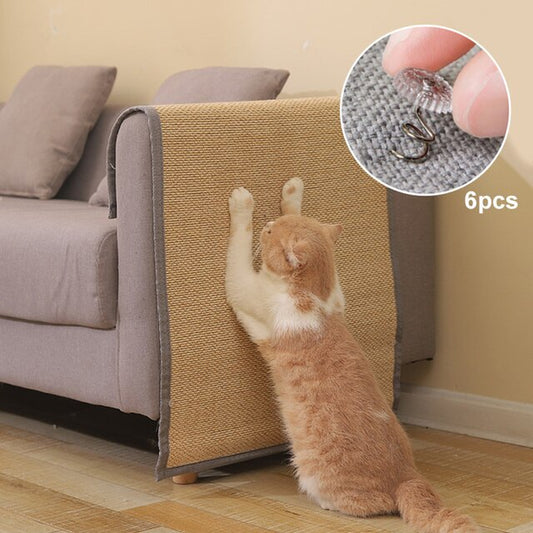 Anti Cat Scratch Sofa Protection Artifact Cat Scratch Board Pad Cat Paws Sharpen Mats Send Nail Fixed Cat Toys